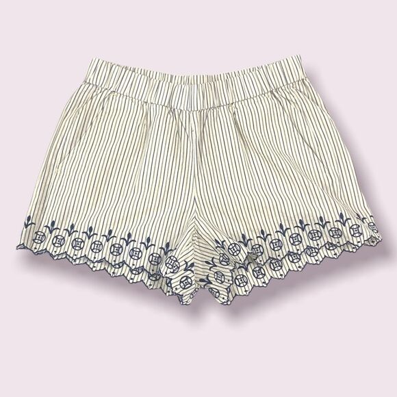 Madewell Pants - Madewell Embroidered Jardin Pull On Shorts